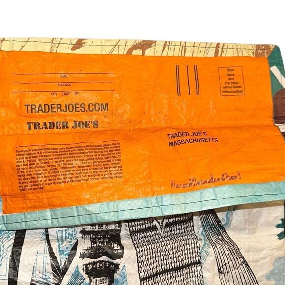 NWT Trader Joe’s uni-corny Reusable Shopping Bag Carry Tote - Picture 2 of 6